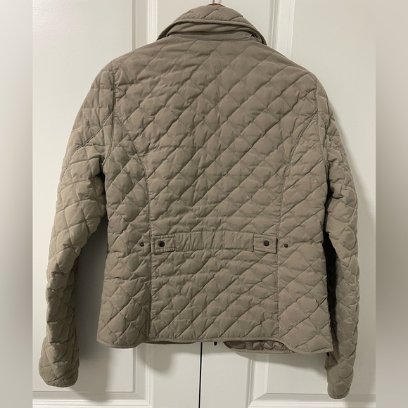 EDDIE BAUER- Neutral tone Quilted Goose Down chore Jacket size Small - Picture 2 of 4